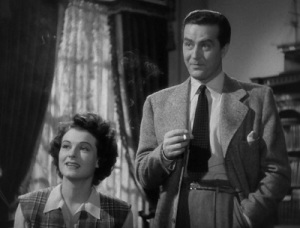 Ray Milland and Ruth Hussey as the Fitzgeralds