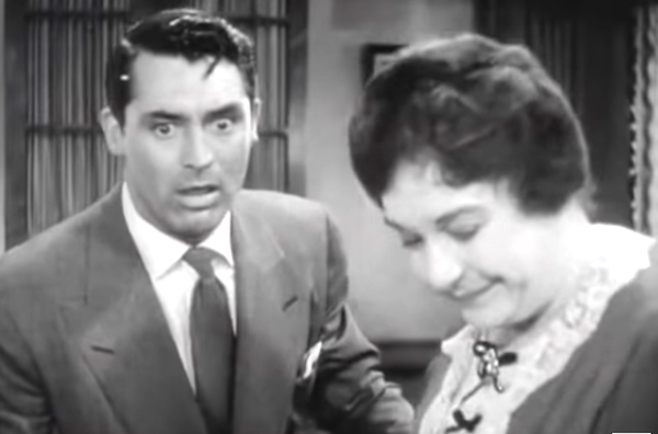 Cary Grant and Josephine Hull in Arsenic and Old Lace